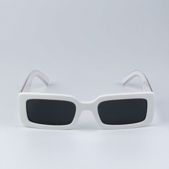 D&G DG6187 331287 BRAND NEW Sunglasses White Dark Grey Rectangle Unisex - Picture 6 of 11